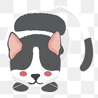 Cat png illustration, transparent background