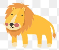 Lion png illustration, transparent background