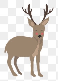 Deer png illustration, transparent background