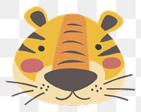 Tiger png illustration, transparent background