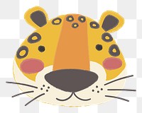 Leopard png illustration, transparent background