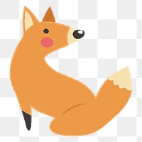 Fox png illustration, transparent background