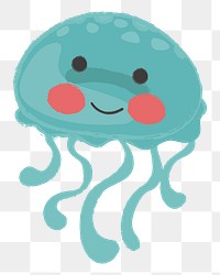 Jellyfish png illustration, transparent background