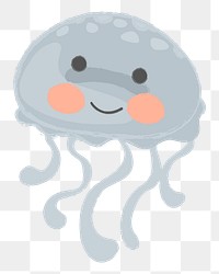 Jellyfish png illustration, transparent background