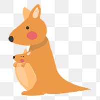 Kangaroo png illustration, transparent background