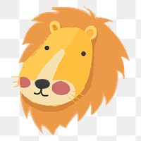 Lion png illustration, transparent background