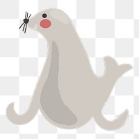 Sea lion png illustration, transparent background