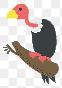 Vulture png illustration, transparent background