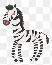 Zebra png illustration, transparent background