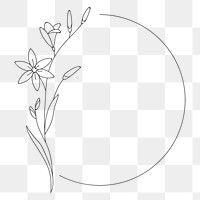 Flower element png, transparent background