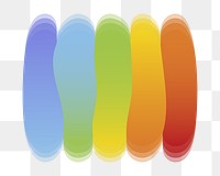 LGBTQ pride rainbow png, transparent background