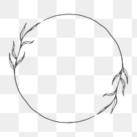 Drawing flower png frame, transparent background