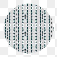 Abstract patterned badge png, transparent background