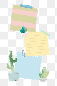 Notepaper png sticker, transparent background