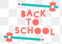 Back to school png, transparent background