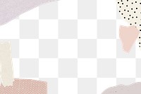 Stationery png border, transparent background