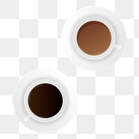 Png hot coffee cup element, transparent background