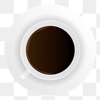 Png hot coffee cup element, transparent background