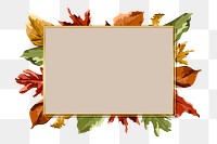Autumn png badge, transparent background