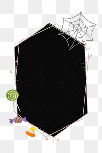 Halloween png badge, transparent background