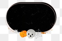 Halloween png badge, transparent background