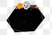 Halloween png badge, transparent background