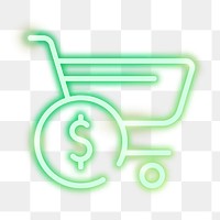 Png online shopping icon, transparent background