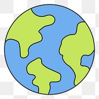 PNG Global environment icon illustration sticker, transparent background