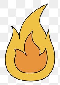 PNG Flammable icon illustration sticker, transparent background