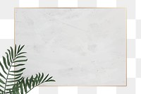 Png minimal botanical frame, transparent background