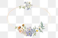 Flower png frame, transparent background