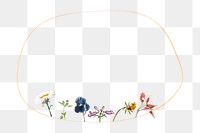 Flower png frame, transparent background