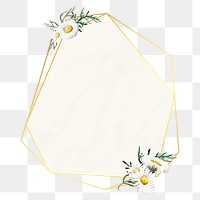 Flower png badge, transparent background