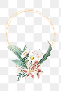 Flower png frame, transparent background