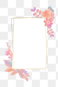 Flower png badge, transparent background