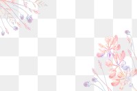 Flower png border, transparent background