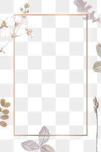 Flower png frame, transparent background