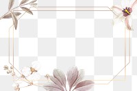 Flower png frame, transparent background