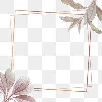 Leaf png frame, transparent background