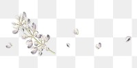 Flower png element, transparent background