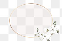 Flower png frame, transparent background