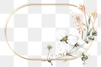 Flower png frame, transparent background