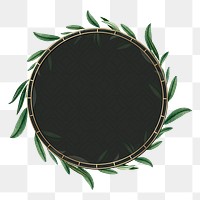 Leaf png frame, transparent background