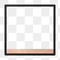 Wooden png frame, transparent background