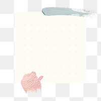 Notepaper png sticker, transparent background