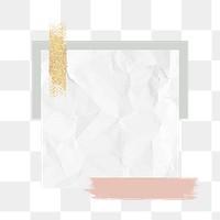 Paper texture png element, transparent background