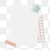 Notepaper png sticker, transparent background