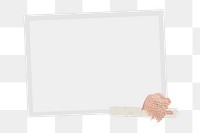 Notepaper png sticker, transparent background