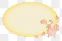 Thanksgiving badge png frame, transparent background