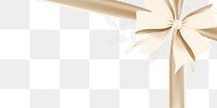 Ribbon border png element, transparent background